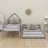 House Floor Bunk Bed With Ladder Twin Over Full,Wood Low Bunk Bed For Kids Juniors, Space-Saving,No Box Spring Needed-1503325680
