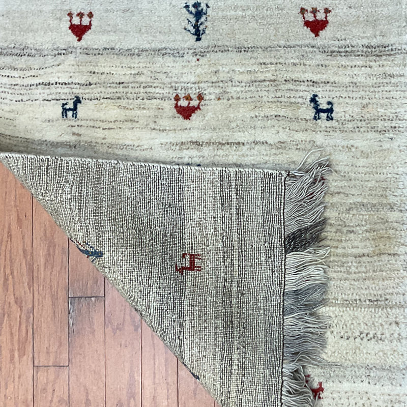  Handmade Gabbeh Wool Rug