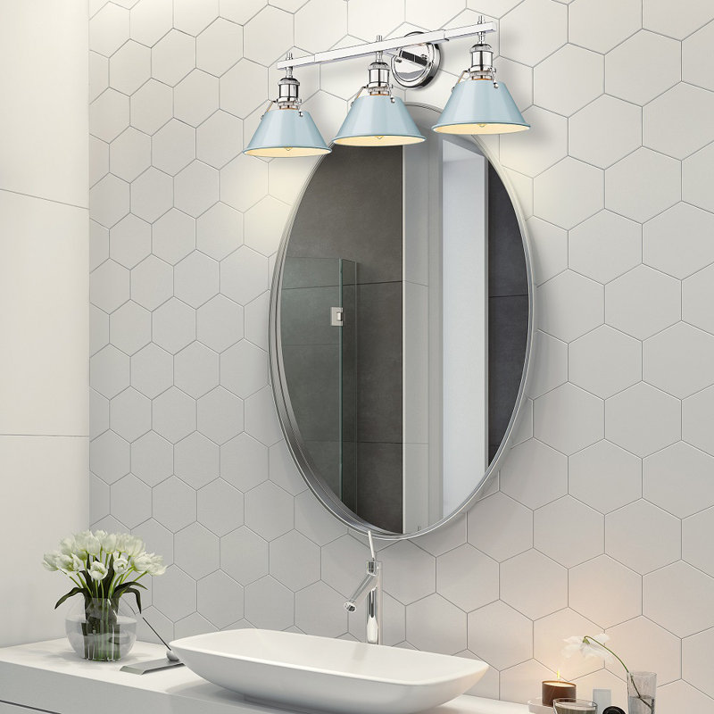 Felda 3-light fixture, Matte Black, Brushed Champagne Bronze