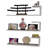 Scandinavian Wall Shelf Set (3 Pieces), White, 23.6 x 7.1 x 5.7 inches | 100% Melamine Coated Particle Board, Thickness: 0.7 inches | Stylish & Functional Storage Solution for Home or Office, Easy Wall Mount