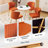 4 Piece Modern Tufted Velvet Wingback Side Chair with Metal Legs-1387794425