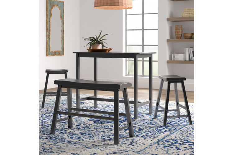Donegal 4 - Person Counter Height Solid Oak Dining Set