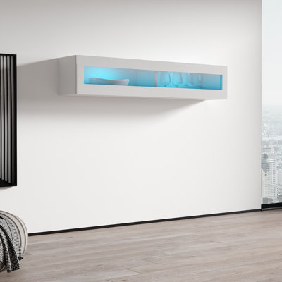 Fly 63" Type-51 Floating Media White Cabinet