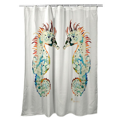 Rideau de douche simple sea cheval