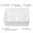 Vessel Sink Rectangular 16"x12" Rectangle Bathroom Sink