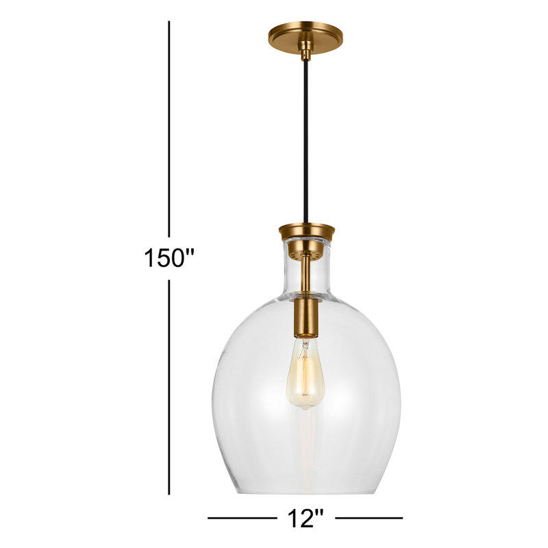 Nader Mirianne 1 - Light Single Dome LED Pendant