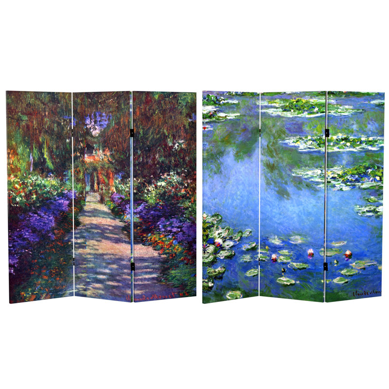 Paravent Corte Monet, 4 pi de haut