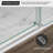 56"–60" W × 75" H Frameless Single Sliding Shower Door With 5/16" (8mm) Clear Tempered Glass-123244184