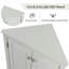 Armoire de rangement triangulaire pour salle de bain avec tablettes réglables, armoire de sol autoportante, armoire d'appoint