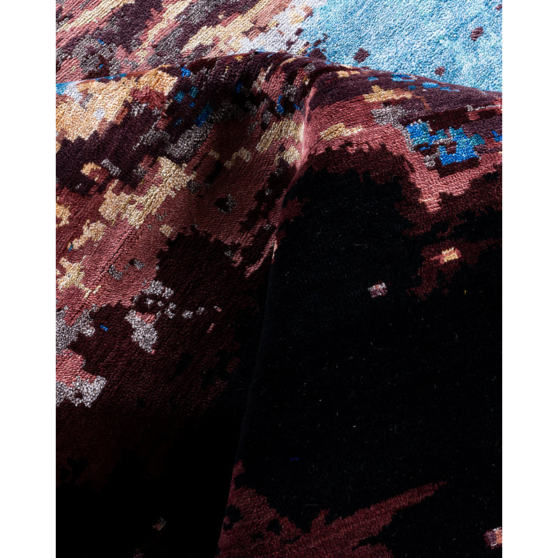 Overdyed One-of-a-Kind 9' 2" X 12' 3" Hand Knotted Area Rug
