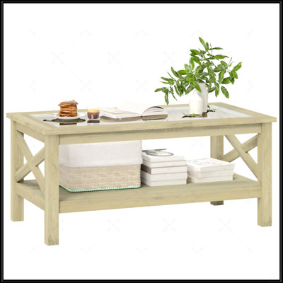 Table basse en verre