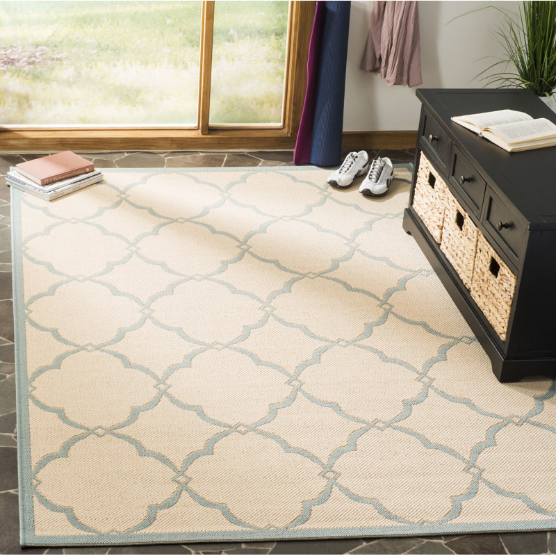 Miesha Performance Abstract Indoor/Outdoor Area Rug, Rectangle 4' x 6'