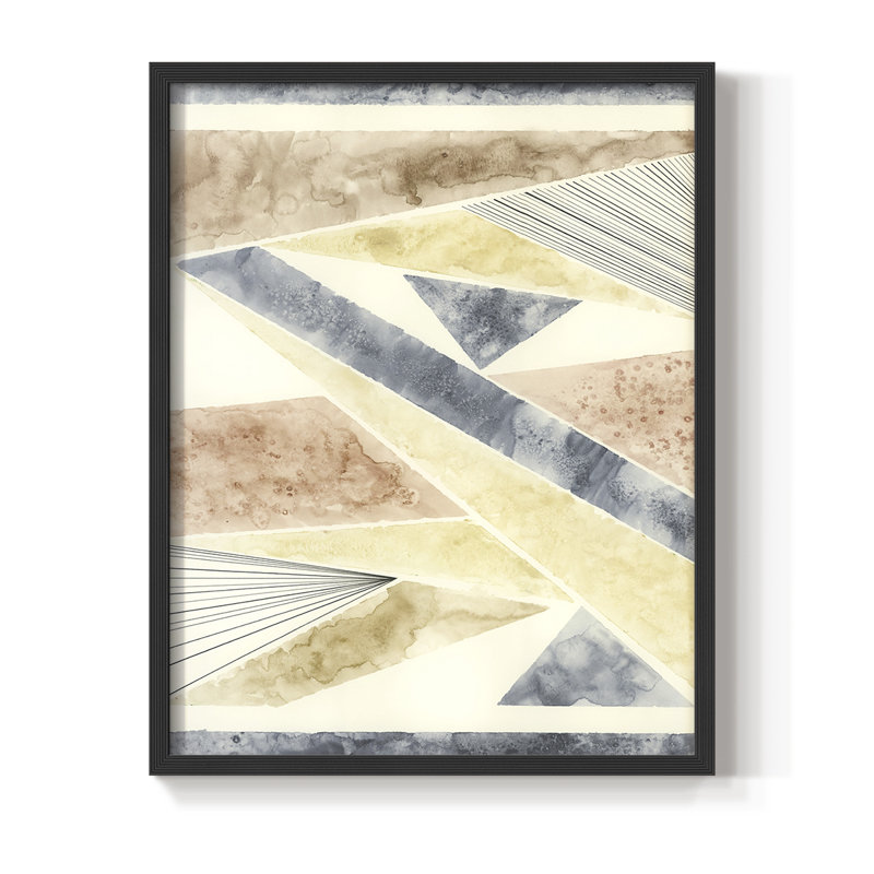 Reproduction encadrée sans titre - bois massif, Noir, H 20 po x l 16 po