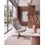 Upholstered Fabric Swivel Armchair