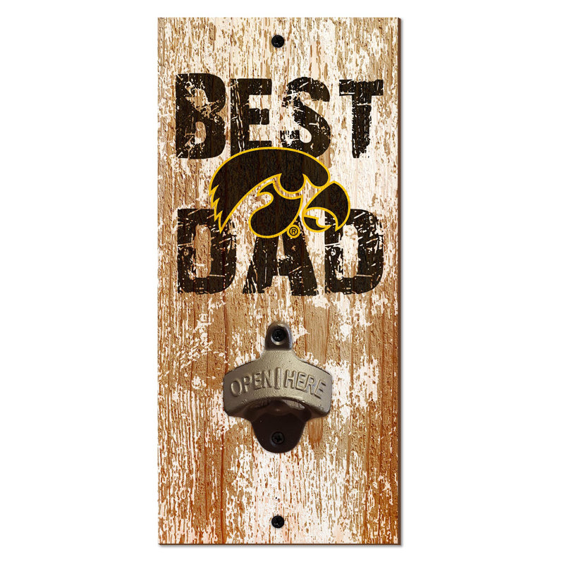 Gold Brass Stainless Steel Bottle Opener, Iowa