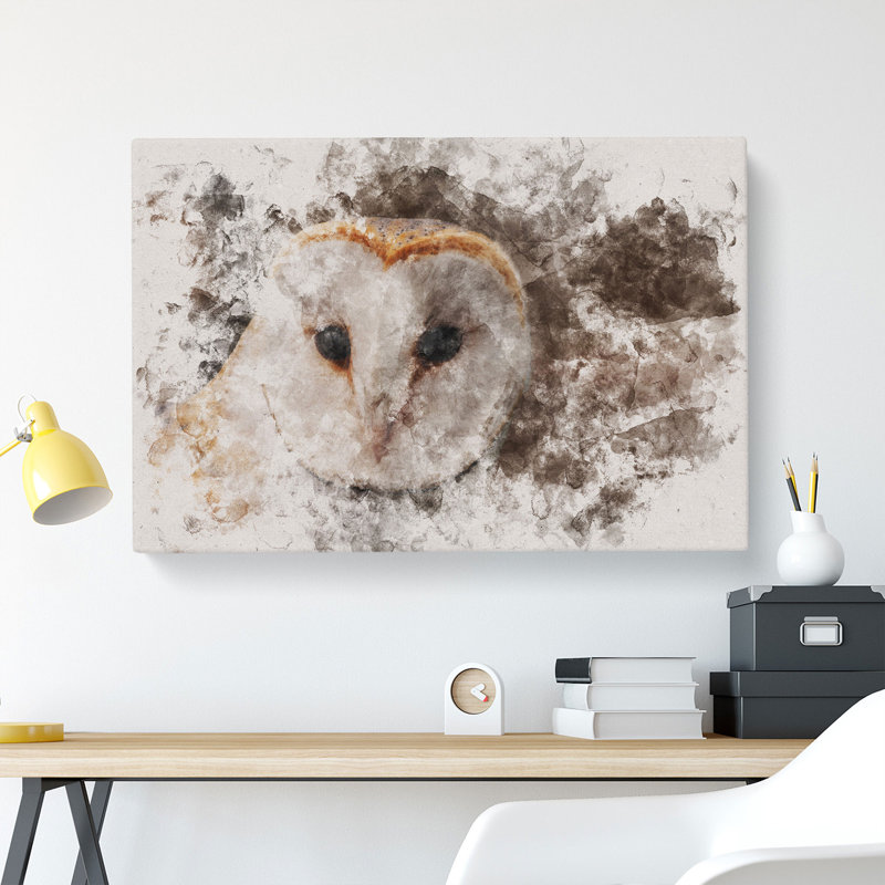 Barn Owl Vol.1 - Wrapped Canvas Print, 40cm H x 60cm W x 3cm D