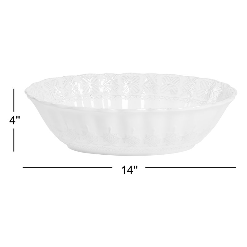MaisonVersailles Ceramic Serving Bowl