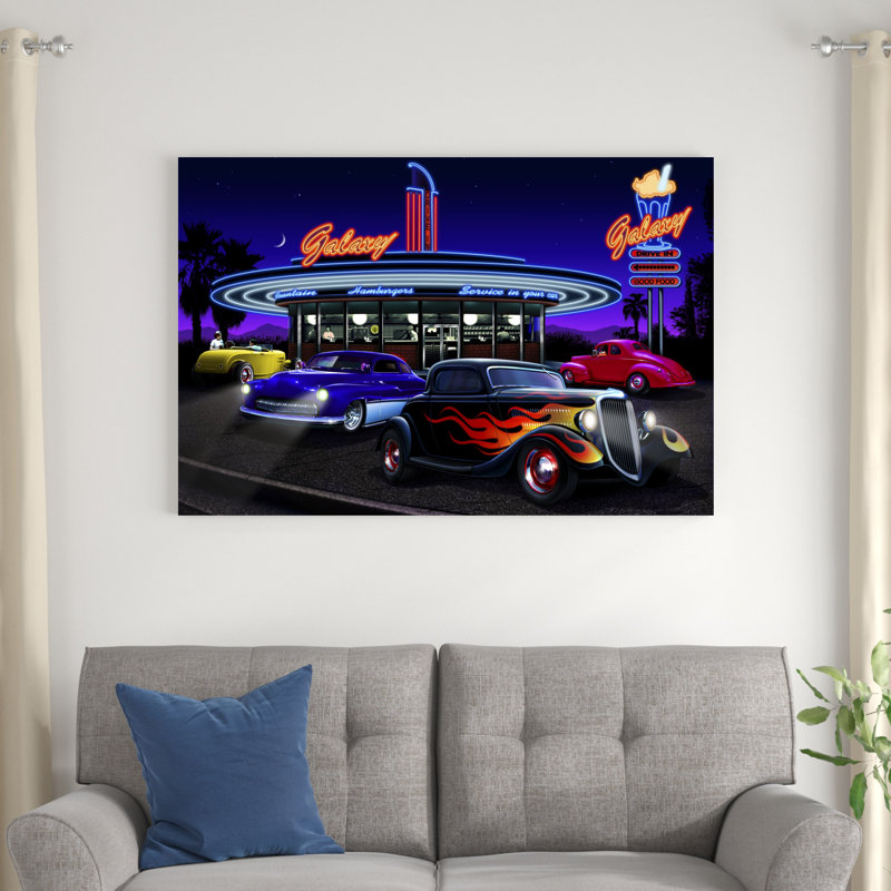 Diners And Cars VII, H 32 po x l 48 po x P 1,25 po