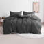 Ensemble de housse de couette 3 pièces, housse d'édredon en microfibre à rayures avec fermeture à glissière - NTBAY-1548125905-1564840776