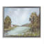 Cadre flottant Distant Cottage Across River, design par Amanda Hilburn-1309228134-1309228128