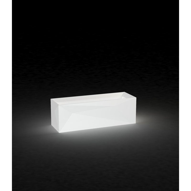 Boîte à fleurs en résine Faz, H 15,75 po x l 48,5 po x P 17,75 po