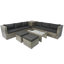 Ensemble de canapé modulaire d'extérieur 8 pièces