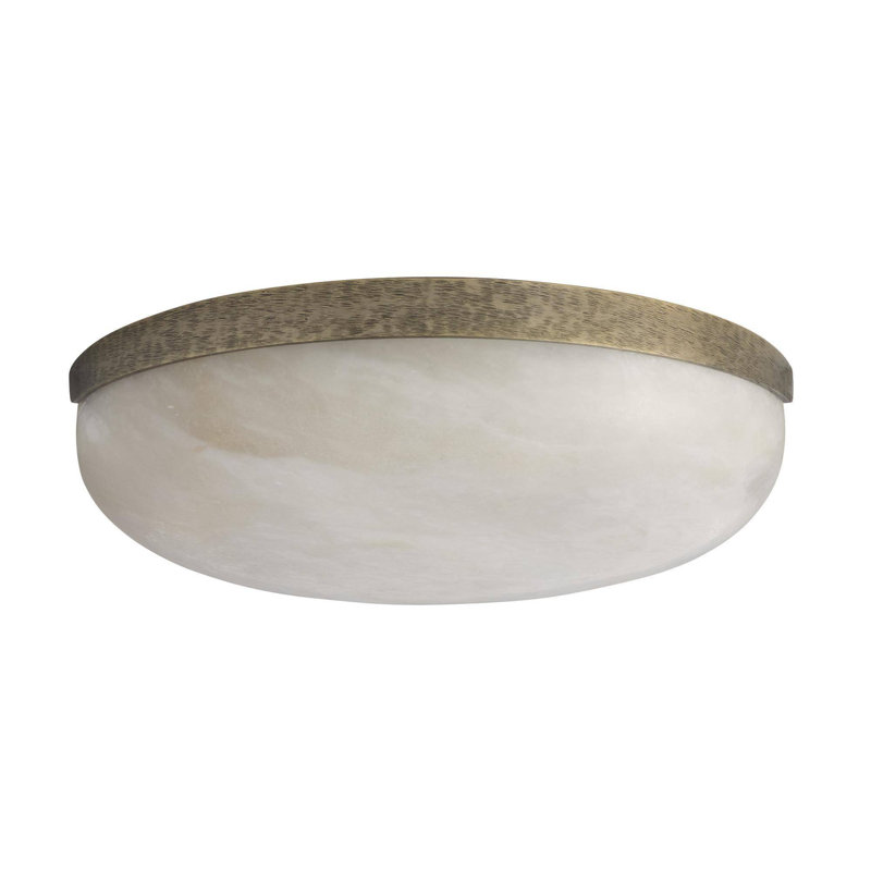 Elara Flush Mount, White Bronze