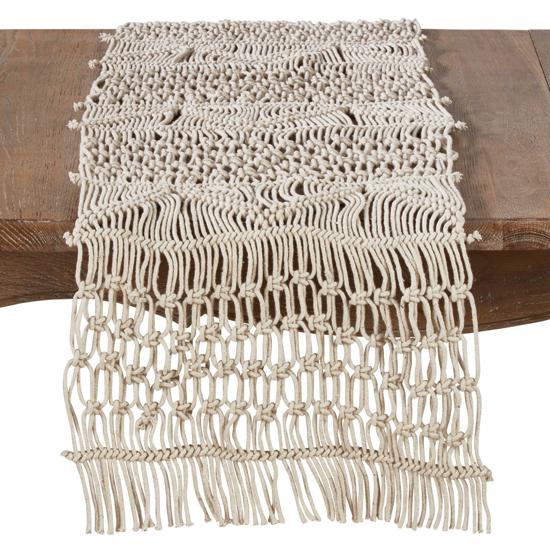 Aramis Macrame Table Runner Dakota Fields