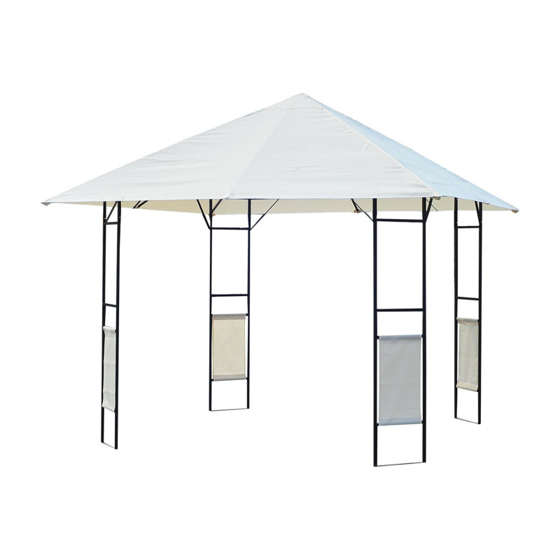Pavillon jardin de patio en acier l 10 pi. x p 10 pi