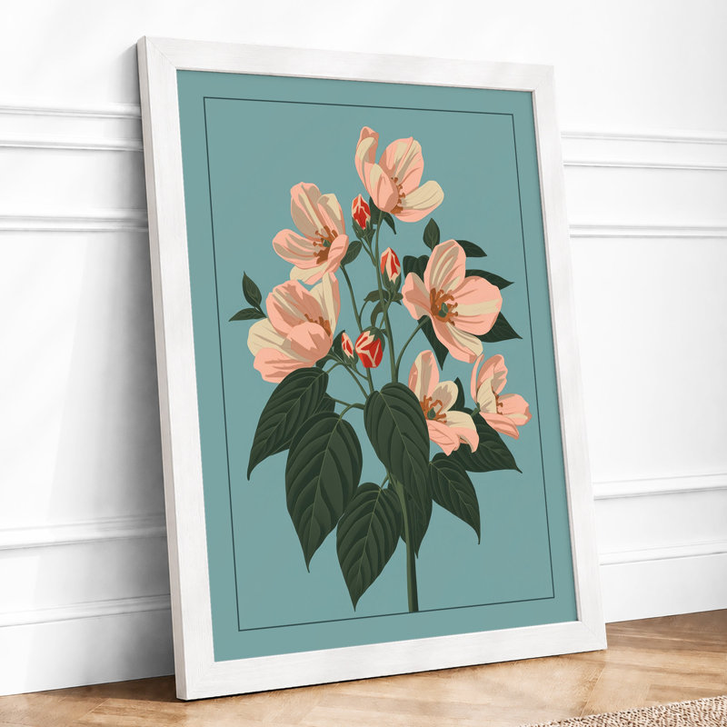 Study Botanical - Framed Print, A4 - 29.7 x 21.0 cm, White