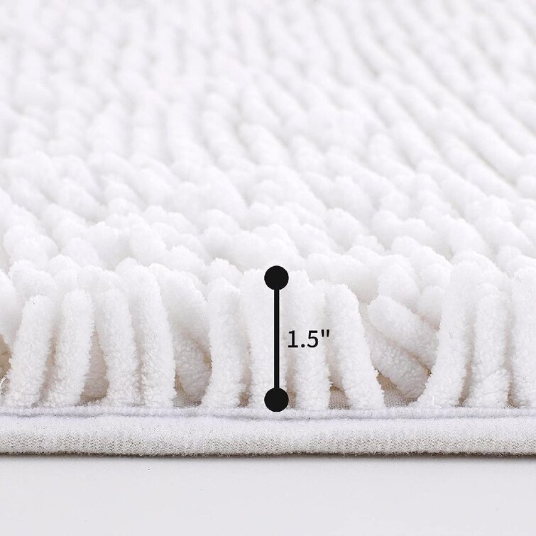 Eider & Ivory™ Stoy Chenille Bath Rug with Non-Slip Backing & Reviews