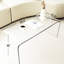 Table d'appoint en acrylique transparent avec effet cascade - Meuble pratique et polyvalent de 41,4 cm de large pour le salon