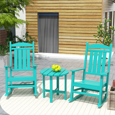 Chaise berçante d'extérieur en plastique Laguna