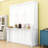 Queen Size Wooden Murphy Bed with Convertible Desk-Shelf-2022119586