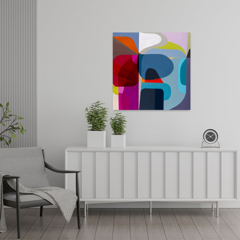 Point of Entrée, art contemporain abstrait, H 24 po x l 24 po