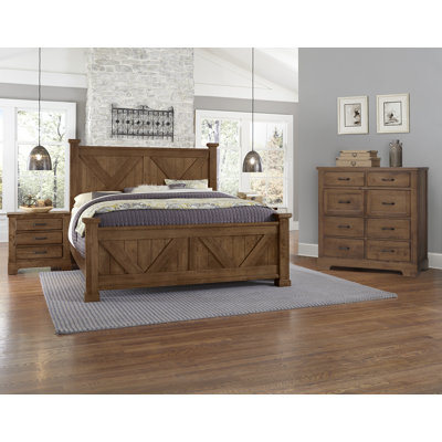 Karina Solid Wood Piece Bedroom Set