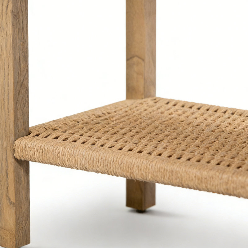 Console simple de style nordique,  H 29,9 po x l 55,1 po x P 15,7 po, Bois naturel