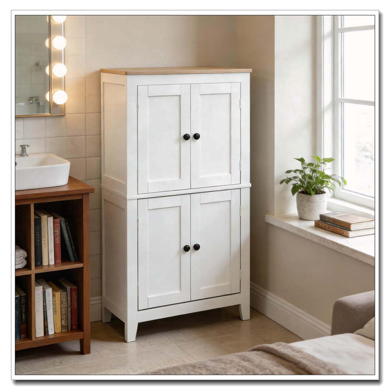 Élégante armoire de rangement pour salle de bain