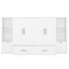 Grand lit escamotable avec tablettes, tiroirs et ports USB-118007991-118007992
