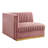 Modway Sanguine Channel Tufted Performance Velvet 3-Seat Modular Sectional Sofa-112923871