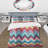 Multicolor Urban Geometry Chevron Pattern - Chevron Duvet Cover Set - Microfiber Polyester-83211850