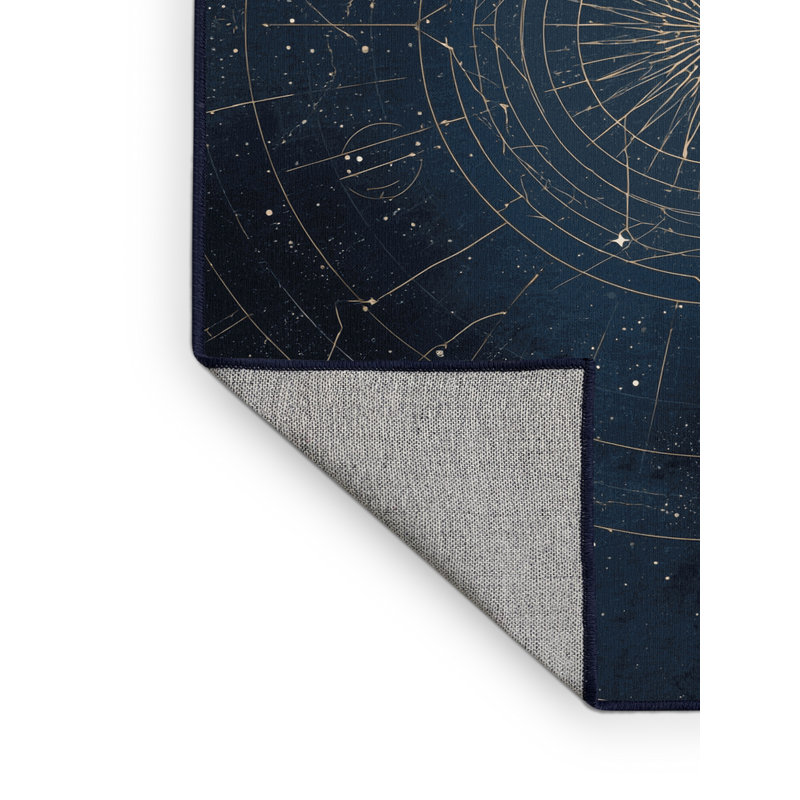 Tapis gris moderne et contemporain lavable à la machine Palvinder, 2 x 3