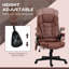 Chaises de bureau rouges avec télécommande, conception réglable et siège inclinable, 25,5 po x 28 po x 47,2 po
