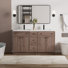 Ensemble de meuble-lavabo double 60 po Jadaya Modern Farmhouse