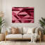 «Geometric Abstraction 24», art mural en métal rose-1972725701