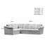 Canapé modulaire en cuir fleur Ramdev-35667832-121933340