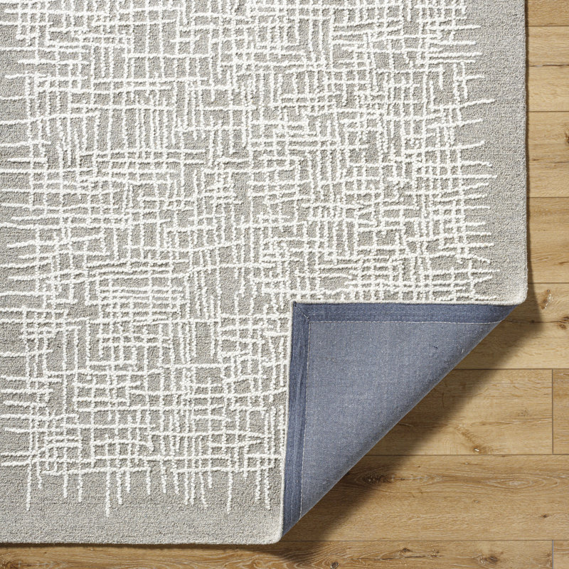 Karde Hand Tufted Wool Abstract Indoor Rug, Rectangle 8' x 10'