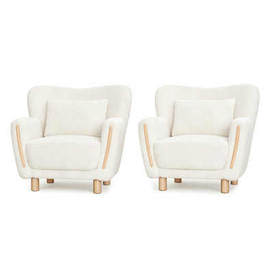 Heart-Shaped Wingback Chair