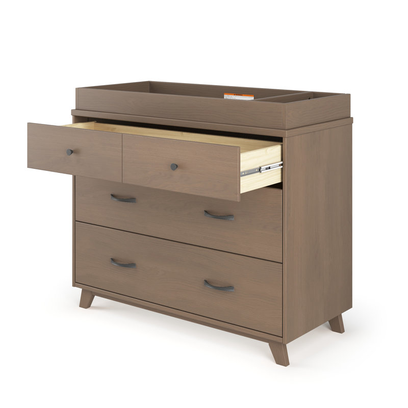 Commode à langer 3 tiroirs Soho, Bruyère poussiéreuse