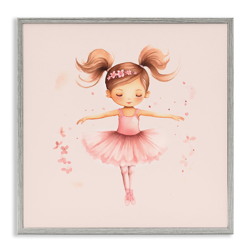 Ballerine danseuse encadrée, art giclée par Andrea Haase, Estampe numérique Farmhouse, H 17 po x l 17 po